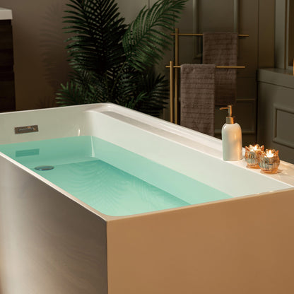 WOODBRIDGE 66-7/8" L x 31-1/2" W Freestanding Contemporary Soaking Bathtub
