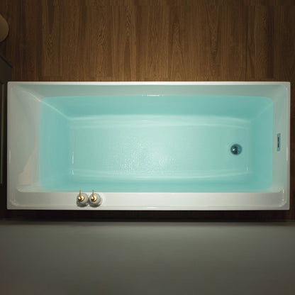 WOODBRIDGE 66-7/8" L x 31-1/2" W Freestanding Contemporary Soaking Bathtub