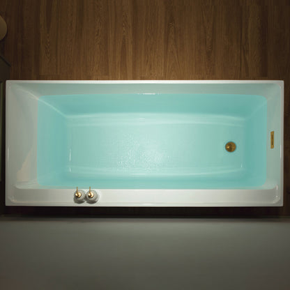 WOODBRIDGE 66-7/8" L x 31-1/2" W Freestanding Contemporary Soaking Bathtub