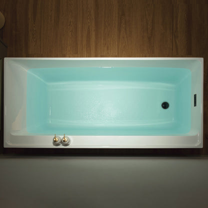 WOODBRIDGE 66-7/8" L x 31-1/2" W Freestanding Contemporary Soaking Bathtub