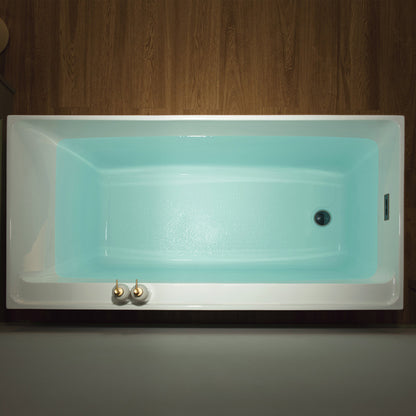 WOODBRIDGE 59" L x 29-1/2" W Freestanding Contemporary Soaking Bathtub