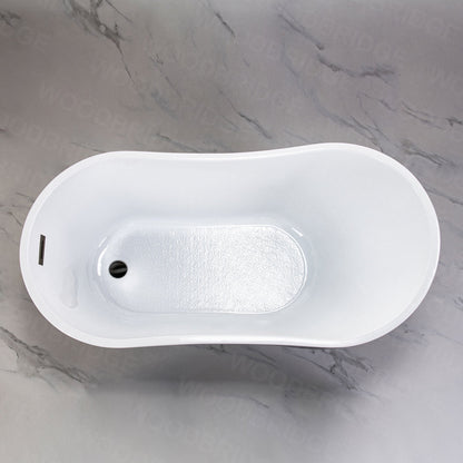 WOODBRIDGE B-1807 Acrylic Freestanding Contemporary Soaking Tub