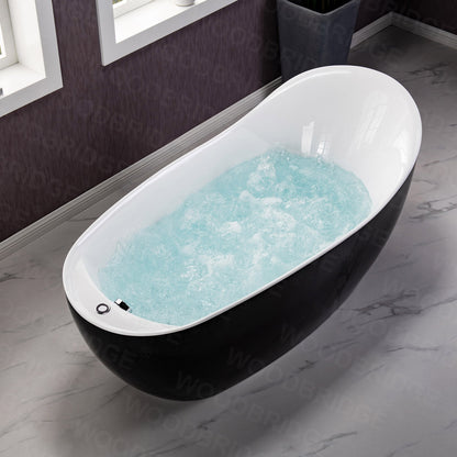 WOODBRIDGE BTS1607/B0031 67" Air Bubble Freestanding Bathtub