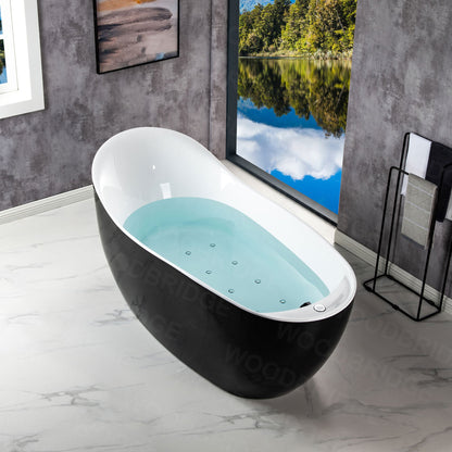 WOODBRIDGE BTS1607/B0031 67" Air Bubble Freestanding Bathtub