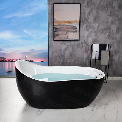 WOODBRIDGE BTS1607/B0031 67" Air Bubble Freestanding Bathtub
