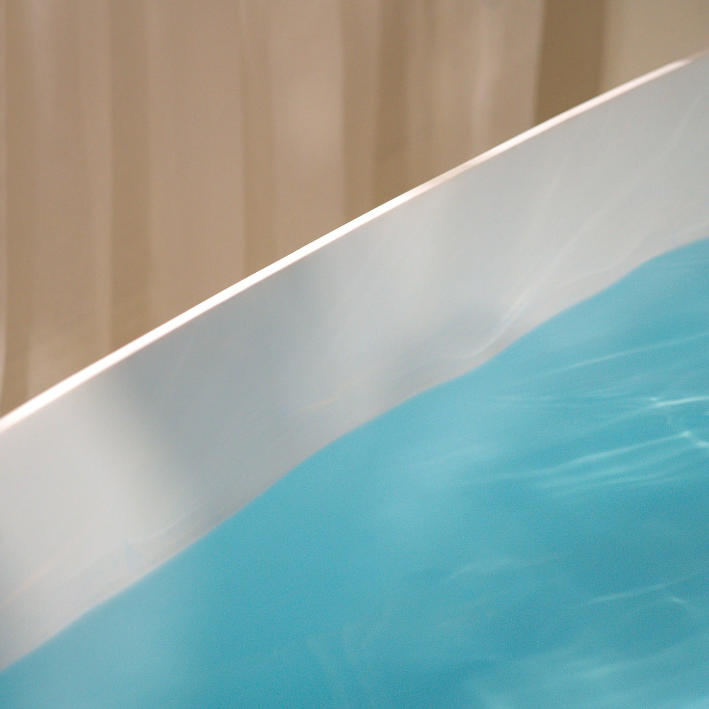 WOODBRIDGE 61-1/4" L x 30-3/4" W Stone Resin Luxury Contemporary Solid Surface Freestanding Soaking Bathtub
