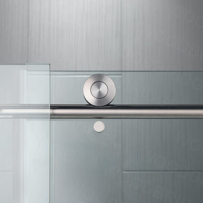 WOODBRIDGE MBSDC4876-B Frameless Shower Doors 44-48" Width x 76"Height with 3/8"(10mm) Clear Tempered Glass