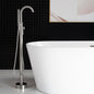 WOODBRIDGE F0001BNRD Contemporary Single Handle Floor Mount Freestanding Tub Filler Faucet with Hand shower
