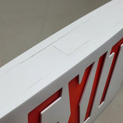 SKYLINE LIGHTING Exit Sign Hard Wired W/ Red Letters 12.5" EXD1RWWEM