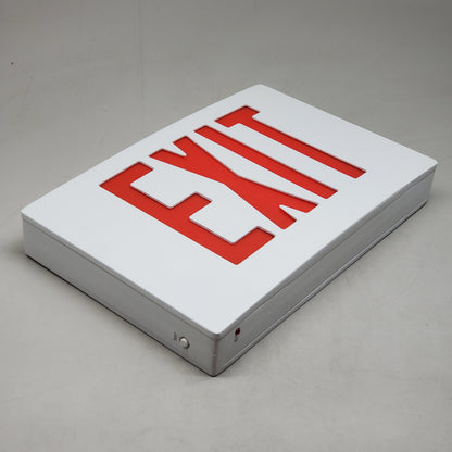 SKYLINE LIGHTING Exit Sign Hard Wired W/ Red Letters 12.5" EXD1RWWEM