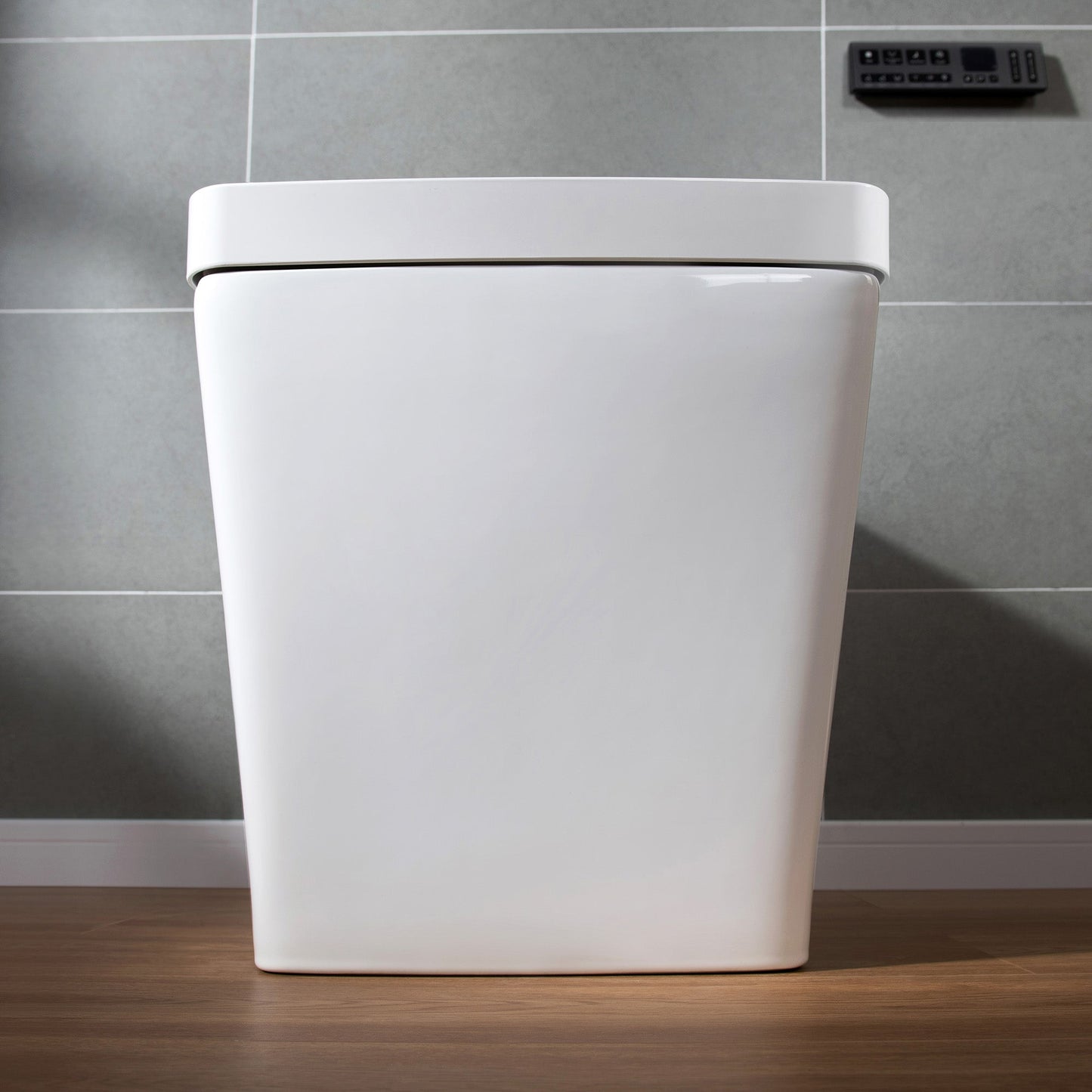 WOODBRIDGE EBT-WH01 One Piece Square Smart Bidet Toilet with Auto Open & Close, Foot Sensor, Auto Flush, Multiple Spray Modes, Heated Seat, Warm Water and Air Dryer, Auto LED Nightlight
