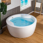 WOODBRIDGE 59" Acrylic Freestanding Round Double Soaking Tub