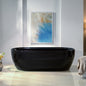 WOODBRIDGE 72" L x 35-3/8" W Freestanding Contemporary Acrylic Soaking Bathtub