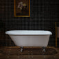 WOODBRIDGE 60" Enameled Cast Iron Roll Top Clawfoot Bathtub
