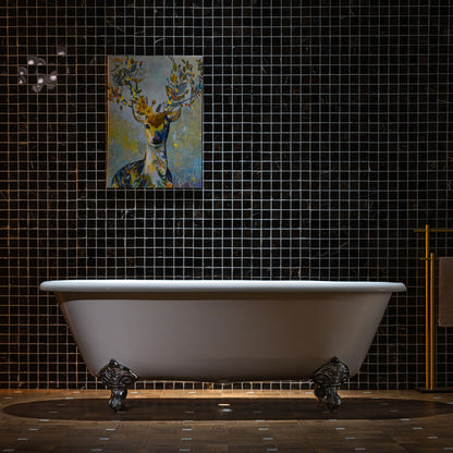 WOODBRIDGE 66" Enameled Cast Iron Double Ended Clawfoot Bathtub with Chrome Iron Feet, White, TC0066