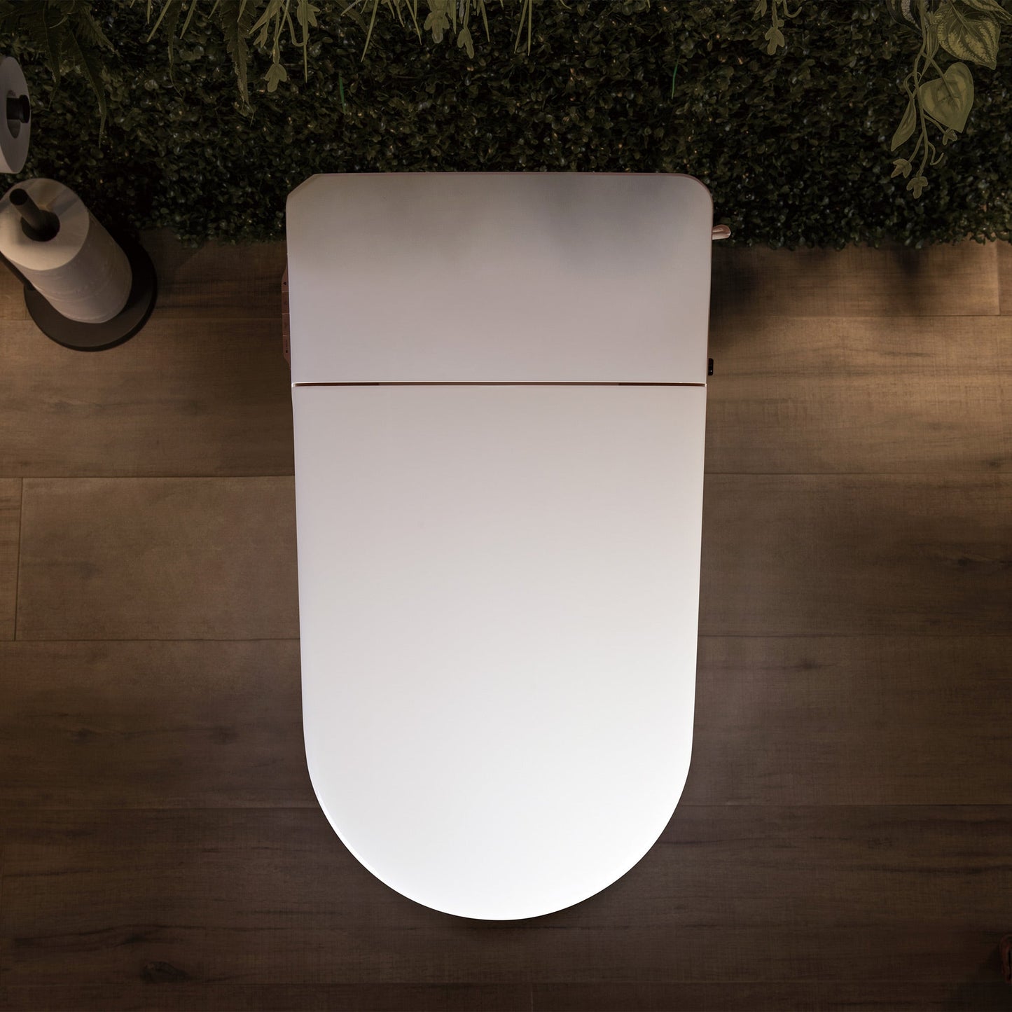 WOODBRIDGE Intelligent Smart Bidet Toilet, Auto Open & Close, Auto Quiet Flush, Backup Mechanical Flush, and Advanced Deodorization, White, B0980S
