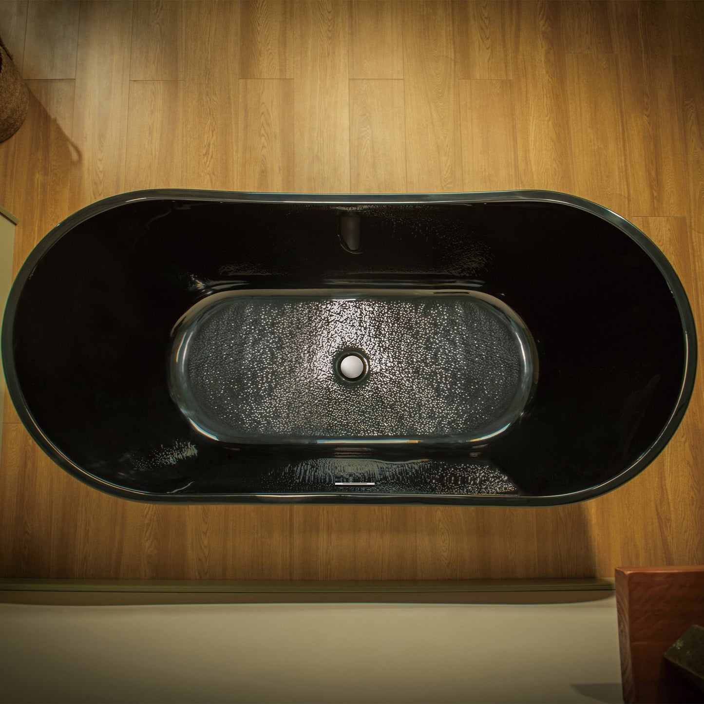 WOODBRIDGE 67" L x 31-1/2" W Freestanding Contemporary Acrylic Soaking Bathtub