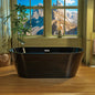 WOODBRIDGE 67" L x 31-1/2" W Freestanding Contemporary Acrylic Soaking Bathtub