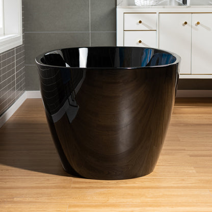 WOODBRIDGE 59" L x 31-1/2" W Freestanding Contemporary Acrylic Soaking Bathtub