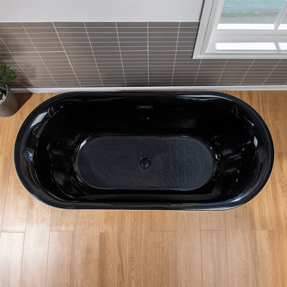 WOODBRIDGE 67" L x 31-1/2" W Freestanding Contemporary Acrylic Soaking Bathtub