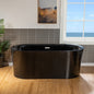 WOODBRIDGE 59" L x 29-1/2" W Freestanding Contemporary Acrylic Soaking Bathtub
