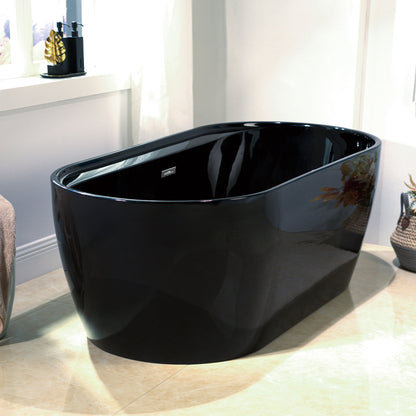 WOODBRIDGE 67" L x 31-1/2" W Freestanding Contemporary Acrylic Soaking Bathtub