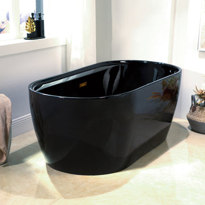 WOODBRIDGE 59" L x 31-1/2" W Freestanding Contemporary Acrylic Soaking Bathtub