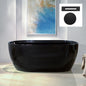 WOODBRIDGE 59" L x 31-1/2" W Freestanding Contemporary Acrylic Soaking Bathtub