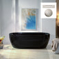 WOODBRIDGE 67" L x 31-1/2" W Freestanding Contemporary Acrylic Soaking Bathtub