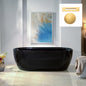 WOODBRIDGE 67" L x 31-1/2" W Freestanding Contemporary Acrylic Soaking Bathtub