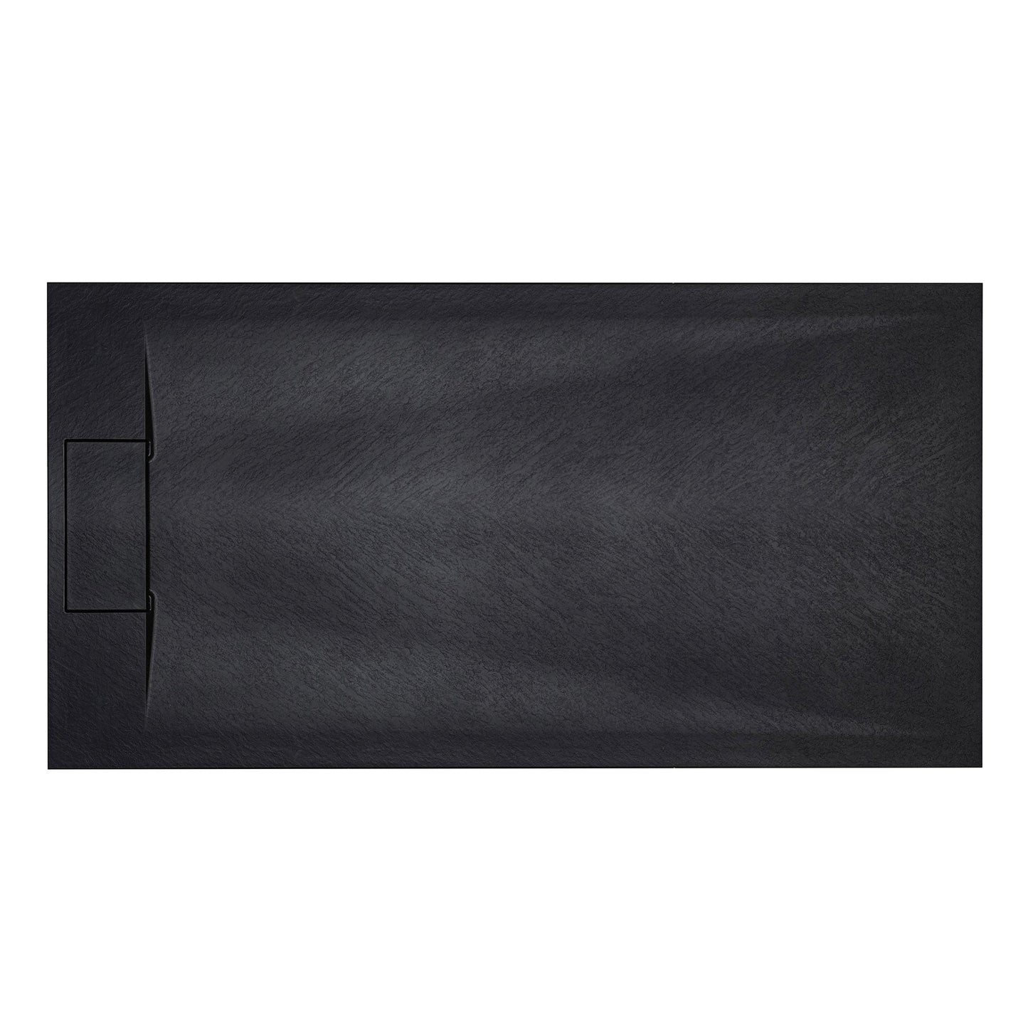 WOODBRIDGE 47.5 in L x 31.5 in W Zero Threshold End Drain Shower Base with Reversible Drain Placement, Matching Decorative Drain Plate and Tile Flange, Wheel Chair Access, Low Profile