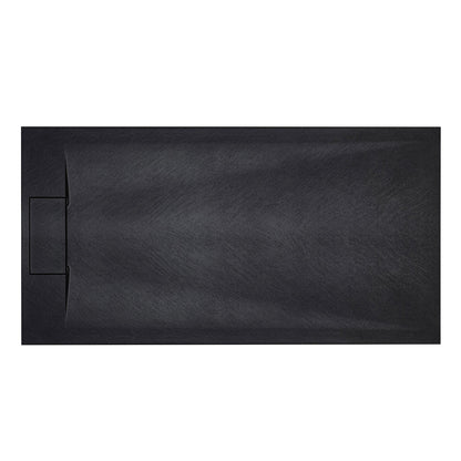 WOODBRIDGE 47.5 in L x 31.5 in W Zero Threshold End Drain Shower Base with Reversible Drain Placement, Matching Decorative Drain Plate and Tile Flange, Wheel Chair Access, Low Profile