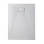 WOODBRIDGE 47.25 in L x 31.5 in W Zero Threshold End Drain Shower Base with Reversible Drain Placement, Matching Decorative Drain Plate and Tile Flange, Wheel Chair Access, Low Profile