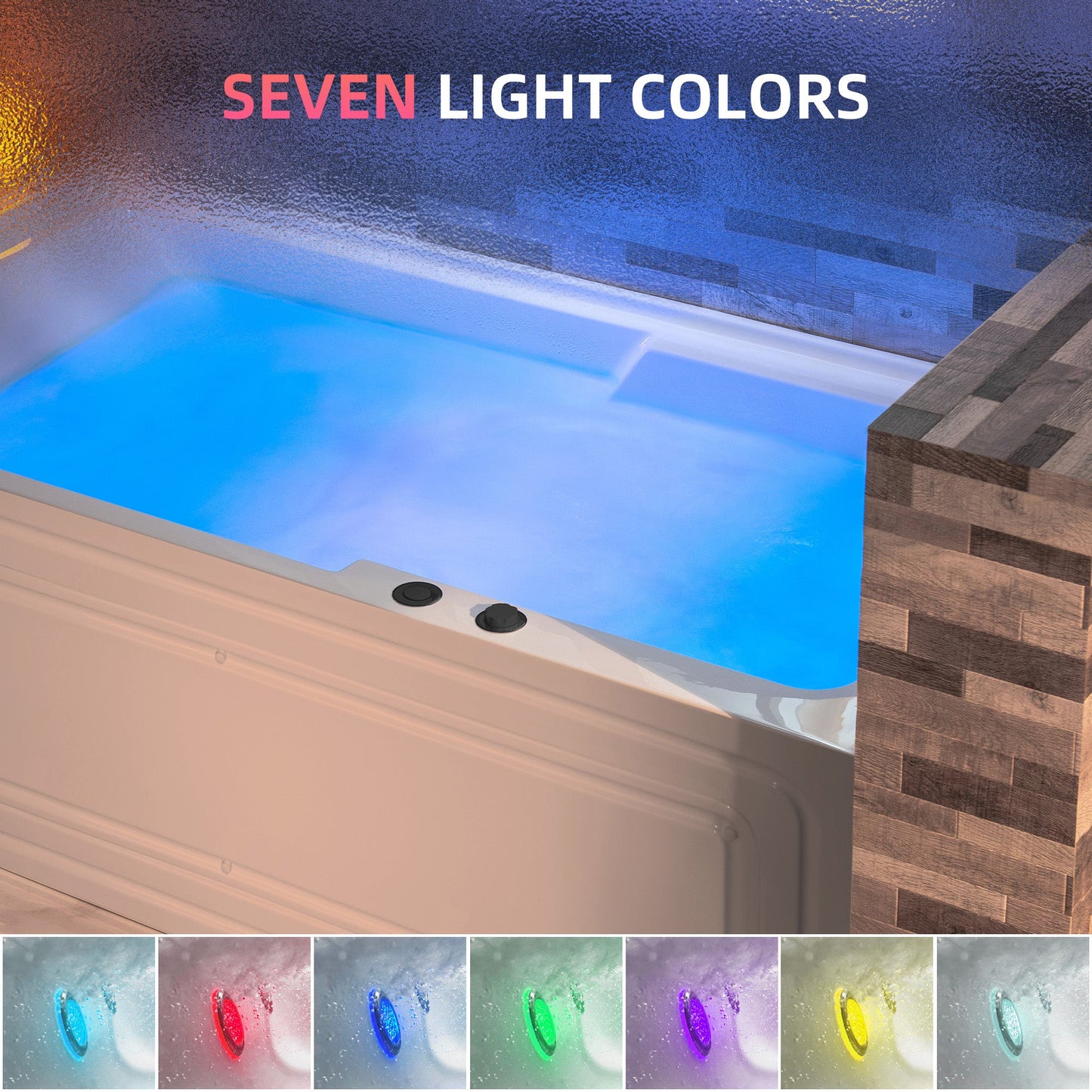 WOODBRIDGE 60" Alcove Acrylic Rectangular Whirlpool Heated Jetted Tub in White with Right Drain,