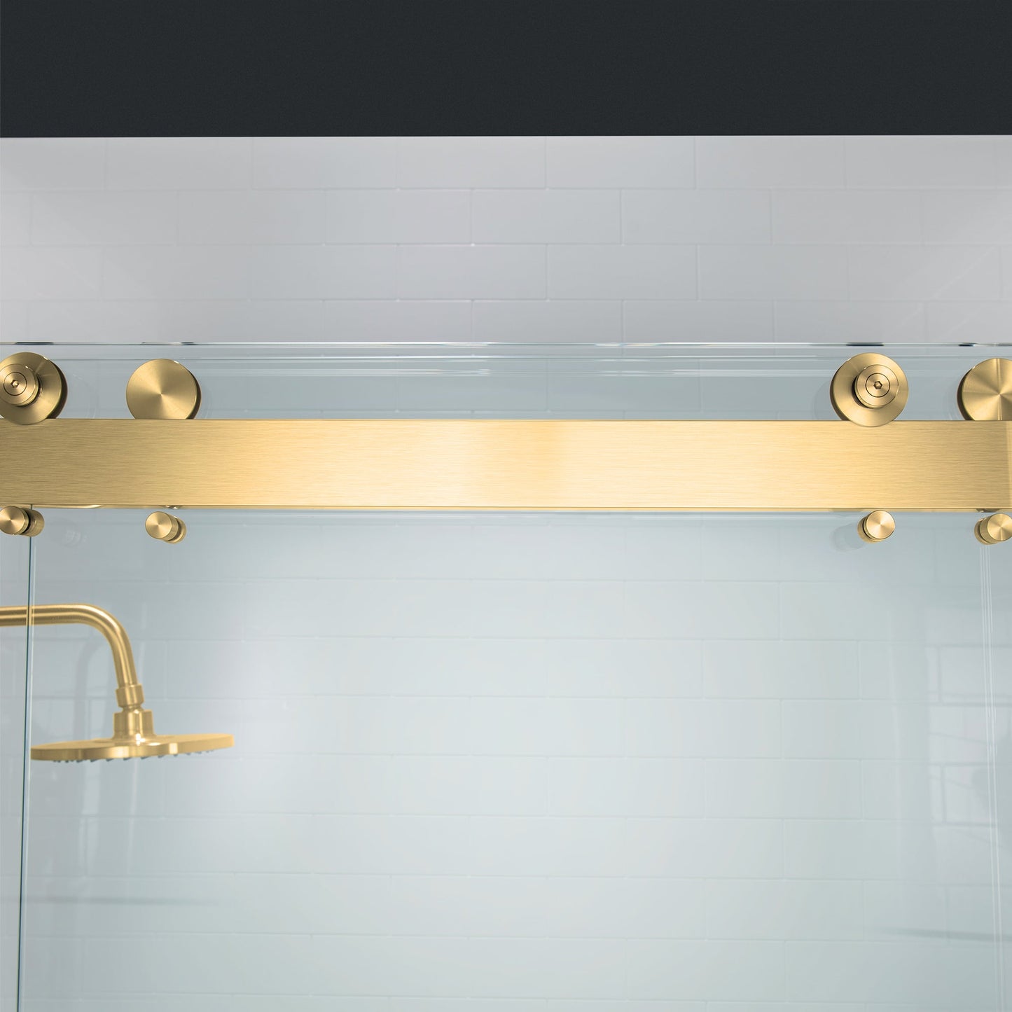 WOODBRIDGE Frameless Shower Doors 56-60" Width x 76"Height with 3/8"(10mm) Clear Tempered Glass, 2 Ways Opening & Double Sliding