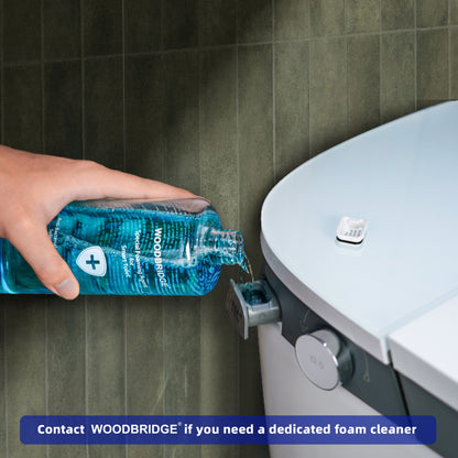 WOODBRIDGE Smart Bidet Toilet with Auto Open/Close, Foot Sensor, Automatic Flush, Foam Shield, Heated Seat, and ADA-Compliant Chair Height Design - Model, EBT350