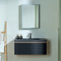 WOODBRIDGE 29-1/2 in. W x 19-5/8 in. D Wall Mounted Floating Multi-layer Engineering Wood Bathroom Vanity with Premium Black Sintered Stone Vanity Top