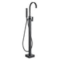WOODBRIDGE F0060BN Contemporary Single Handle Floor Mount Freestanding Tub Filler Faucet with Hand Shower