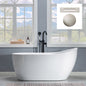 WOODBRIDGE 59" Acrylic Freestanding Bathtub Contemporary Soaking Tub