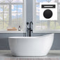 WOODBRIDGE 59" Acrylic Freestanding Bathtub Contemporary Soaking Tub