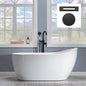WOODBRIDGE 59" Acrylic Freestanding Bathtub Contemporary Soaking Tub