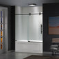 WOODBRIDGE Frameless Bathtub Shower Doors 56-60" Width x 66" Height with 5/16"(8mm) Clear Tempered Glass, Single Sliding with Side Seal Strips