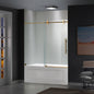 WOODBRIDGE Frameless Bathtub Shower Doors 56-60" Width x 66" Height with 5/16"(8mm) Clear Tempered Glass, Single Sliding with Side Seal Strips