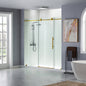 WOODBRIDGE Frameless Shower Doors 68-72" Width x 76"Height with 3/8"(10mm) Clear Tempered Glass