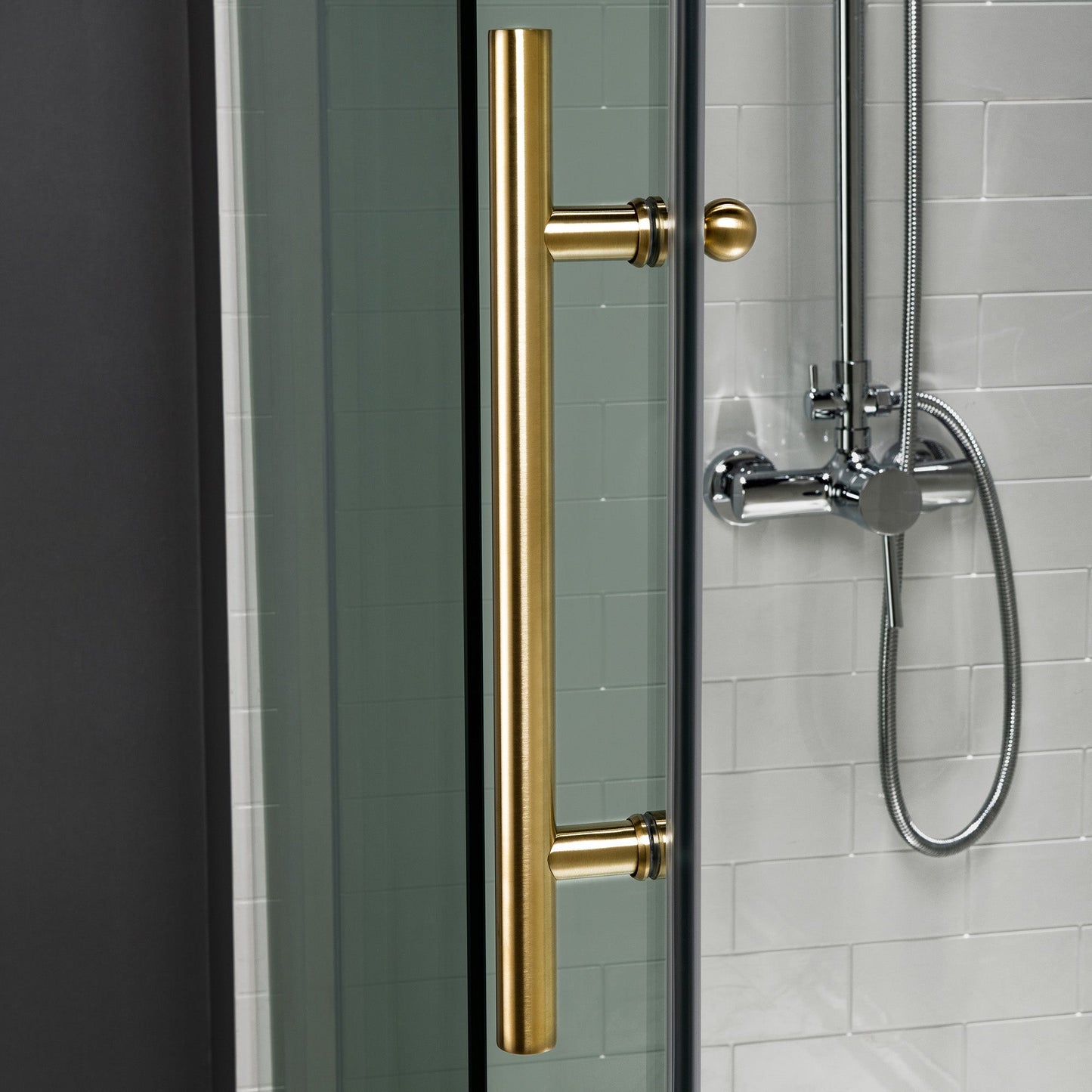 WOODBRIDGE Frameless Shower Doors 68-72" Width x 76"Height with 3/8"(10mm) Clear Tempered Glass