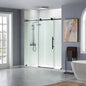 WOODBRIDGE Frameless Shower Doors 68-72" Width x 76"Height with 3/8"(10mm) Clear Tempered Glass