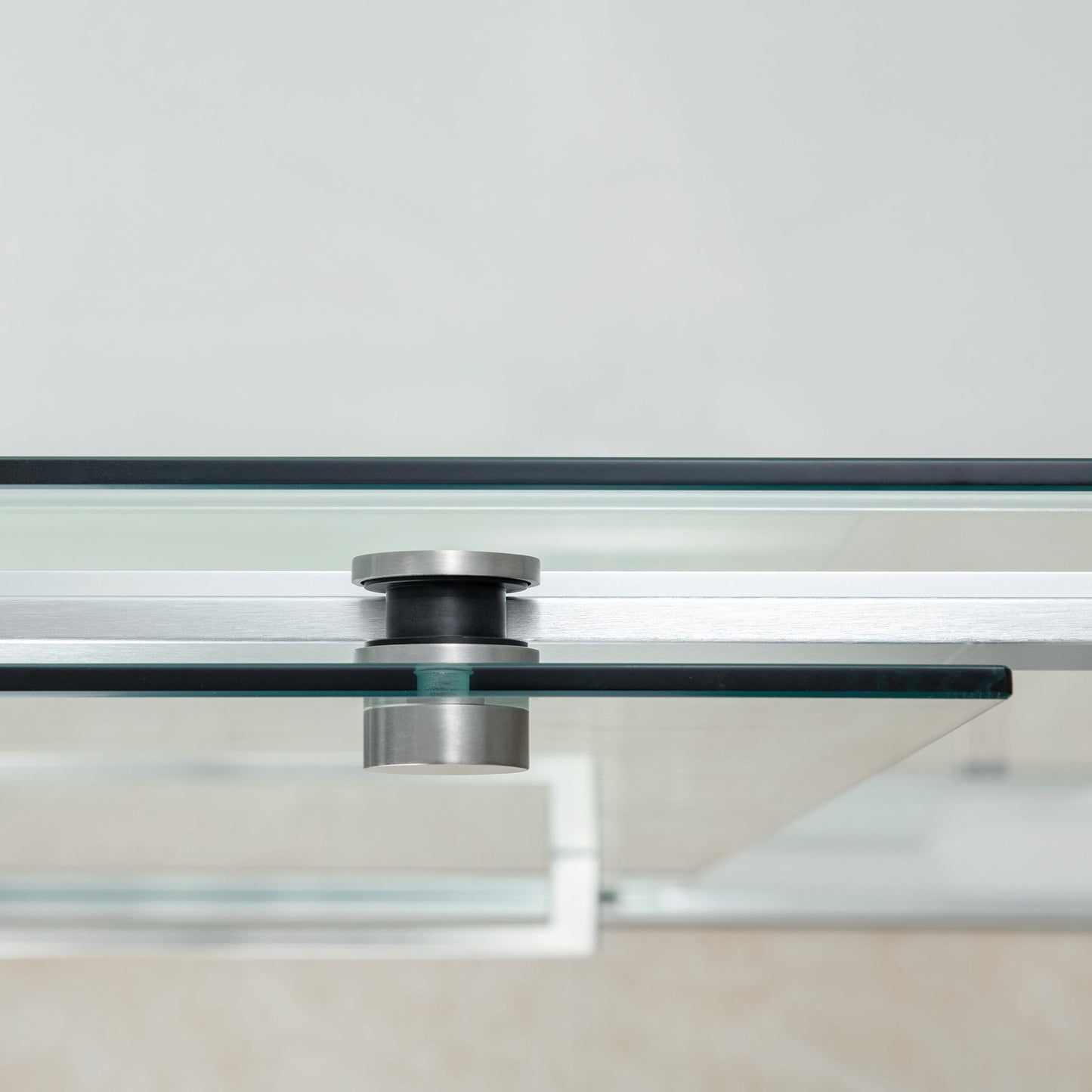 WOODBRIDGE Frameless Bathtub Shower Doors 46-48" Width x76"Height with 5/16"(8mm) Clear Tempered Glass, 2 Ways Opening & Double Sliding