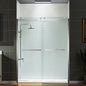 WOODBRIDGE Frameless Shower Doors 56-60" Width x 76"Height with 3/8"(10mm) Clear Tempered Glass, 2 Ways Opening & Double Sliding