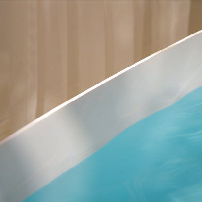 WOODBRIDGE 69" L x 32" W Luxury Contemporary Solid Surface Stone Resin Freestanding Bathtub