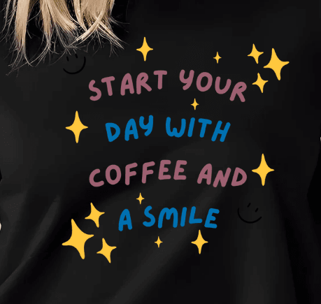 Start your Day With a Coffee and Smile T-shirt